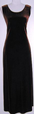 New -- Lovely Brown Velvet Gown -- Size 12