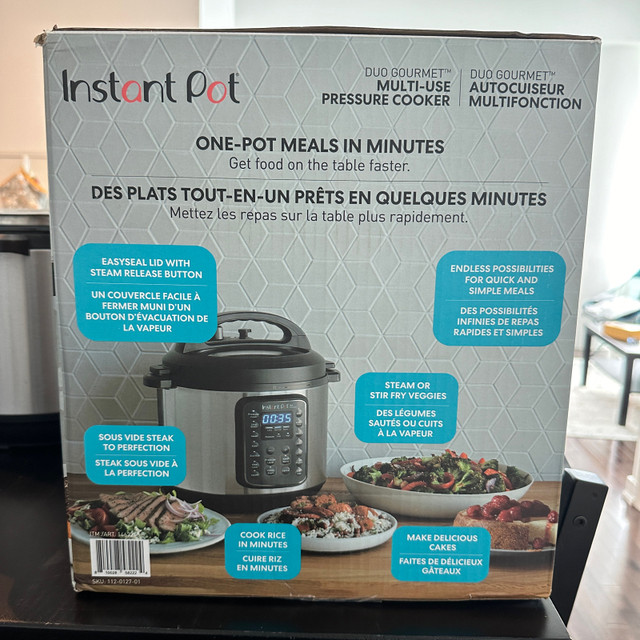 Instant Pot Duo Gourmet 6 Qt - Gently Used, Appliance Only - $50 in Microwaves & Cookers in City of Toronto - Image 3