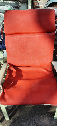 4 highback patio chair cushions