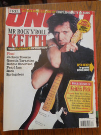 Uncut UK rock music magazine featuring Keith Richards