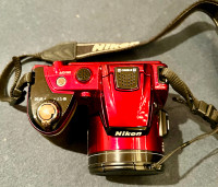 Nikon Coolpix L120 red camera