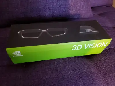 Nvidia 3D Vision - Active-Shutter 3D Glasses w/IR Emitter, View more