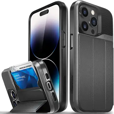 Apple iPhone 14 Pro 6.1", Military Grade, Wallet Case.      New!, View more
