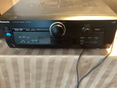 Panasonic receiver 320W ,Sony subwoofer 90W and 2 Bose speakers. Everything works great