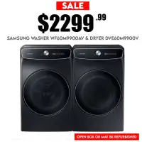 Save Big on Samsung Washer WF60M9900AV & Dryer DVE60M9900V