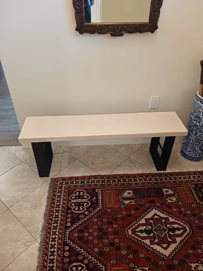 I'm a selling a 4' long handmade steel and wood bench I made near Dartmouth. The dimensions are 16 1...