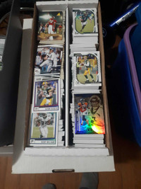 Box of football cards 