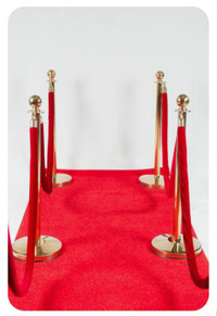 Red Carpet and Stanchions for Rent
