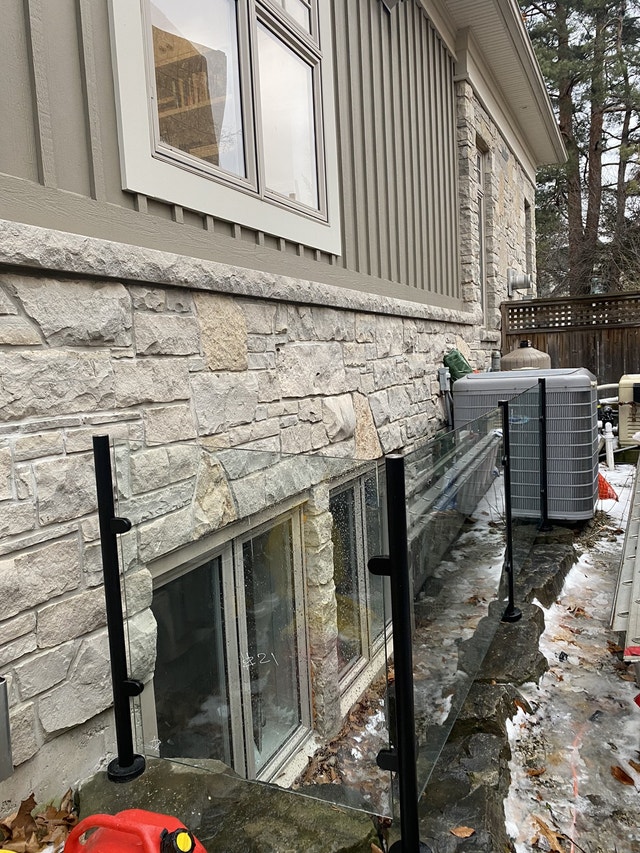 STAIRS GLASS RAILING DECKS OFFICE ENTRANCES PARTITIONS ENCLOSURE