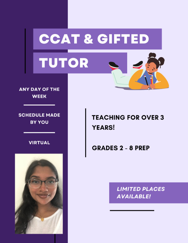 Gifted Test / CCAT Preparatory Classes in Classes & Lessons in Markham / York Region