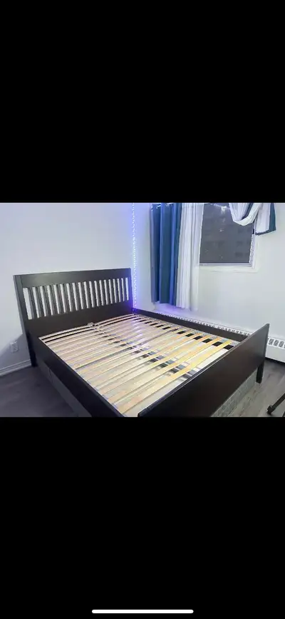 Ikea Queen Size mattress and Bed Frame, View more