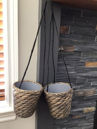 2 IKEA hanging hyacinth planters (Druvflader)