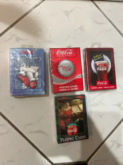 Coca-Cola Sealed Playing Cards $15 Each, View more