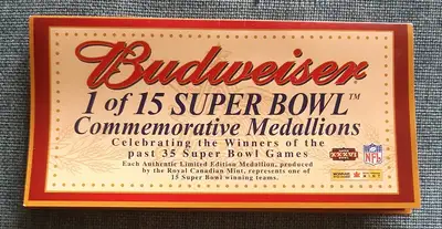 2001 Super Bowl Commemorative Medallions, View more