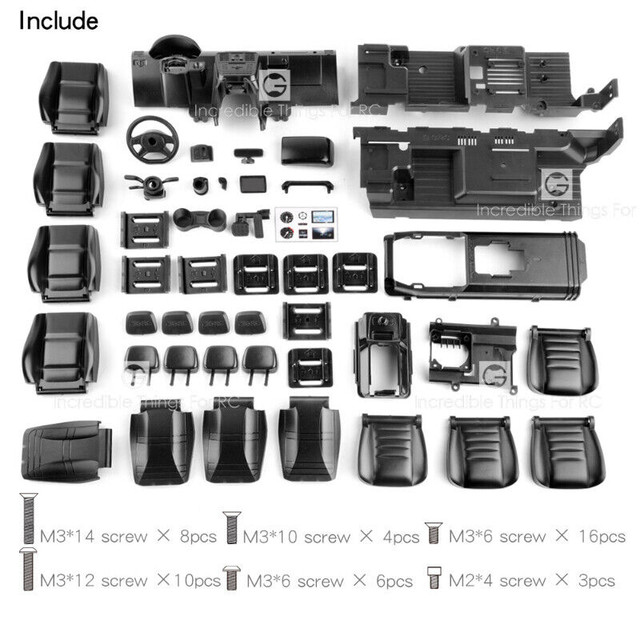 1/10 Interior Kit Simulation for TRX4/6 G500 G6 Crawler Body NEW in Hobbies & Crafts in City of Toronto