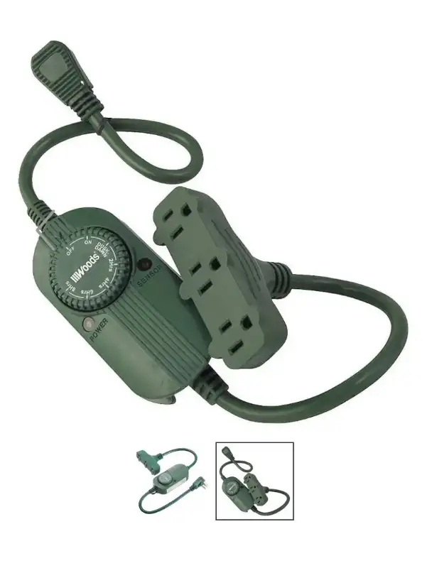 Outdoor light sensor timer with 3 outlet powerblock in Outdoor Lighting in City of Toronto - Image 4