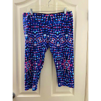 Womens cropped patterned athletic leggings XL   