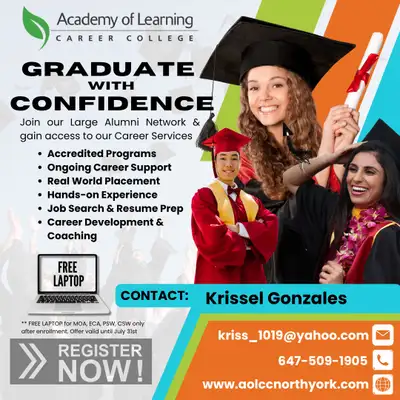 Get a FREE LAPTOP when you enrolled to Early Childhood Assistant, Medical Office Assistant Personal...