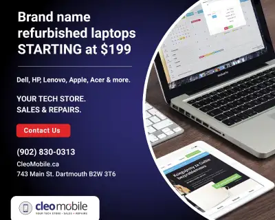 Refurbished Laptops, iPhones, MacBooks, iMacs!- Starting at $199, View more