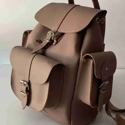Grafea Leather Backpack (Hari II Willow) – Made in England, View more
