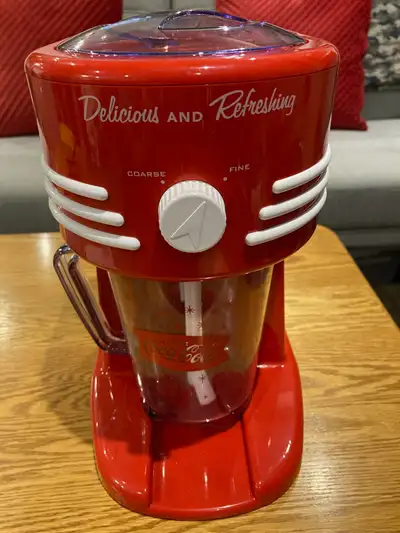 Nostalgia Coca-Cola Frozen Drink Maker and Margarita Machine for Home 40-Ounce Slushy Maker with Sta...