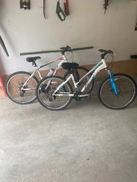 His & hers 26” Schwinn 21 speed bicycles