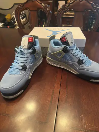University Blue Jordan 4 Size 12, View more