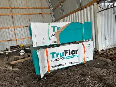 Available is a lift lot of T&G OSB as follows: 1 lift of 48 sheets ea. ( it has 3 or 4 sheets with m...