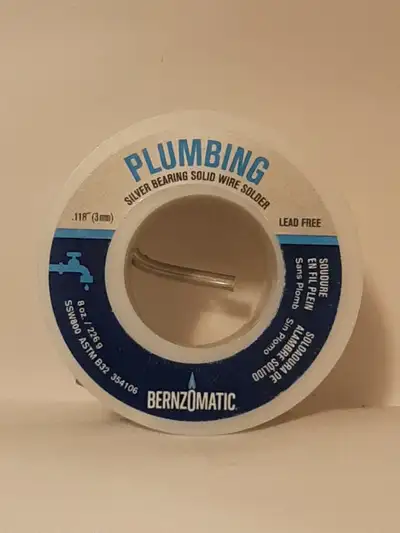Bernzomatic plumbing silver bearing solid wire solder 8oz reel and 1.5oz reel: (Price listed is for...