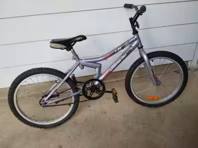 Giving away a child's bike. The seat is about 26.5 inches off the ground. In good shape but tires wi...