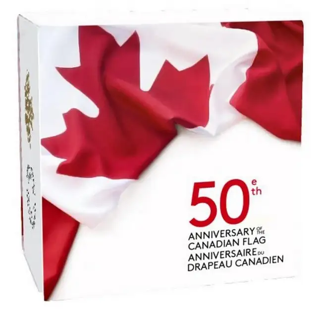 2015 $3 50ᵗʰ Anniversary of Canadian Flag 9999 Ag $75. in Arts & Collectibles in Winnipeg - Image 4