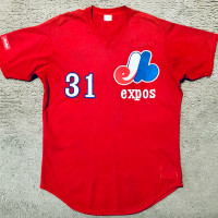 Size 46 Rawlings Authentic 1989-1991 Montreal Expos GU Jersey