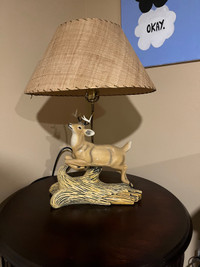  Antique buck lamp 