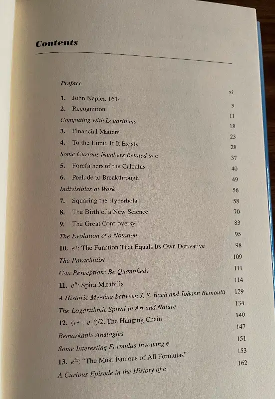 #19: “e The Story of A Number” by Eli Maor 199462863257796098123