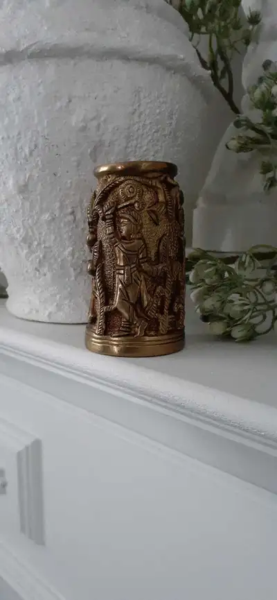 Miniature Brass Vase , View more