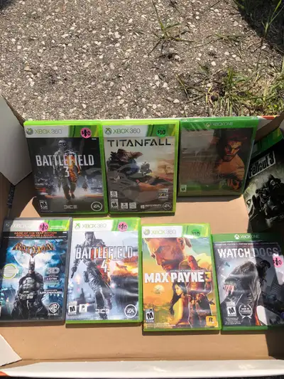Xbox games (Xbox 360 or Xbox One) for $10 each, View more
