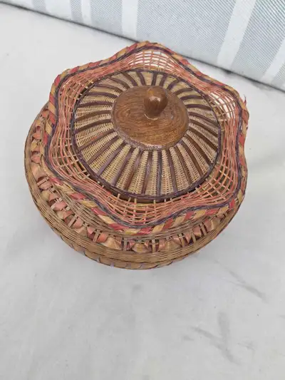 Wicker Basket with ceramic insert, View more
