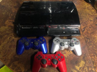 PlayStation 3 BC CECHE01 + A01. Plays ps1-ps3. Controllers games