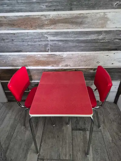 Ens.table et chaises rétro pour enfants , View more