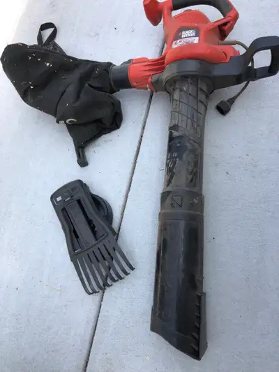 Black and decker leaf blower and mulcher. Selling since we no longer use it