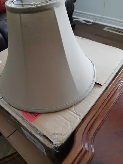 2 Beige Lamp Shades, View more