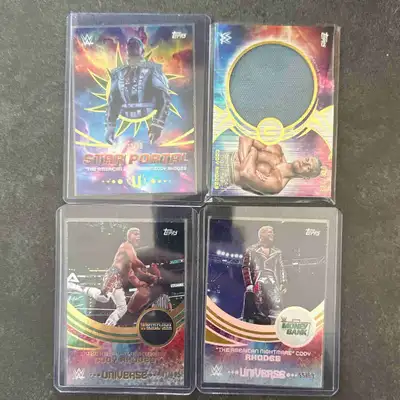 2025 universe WWE Cody Rhodes cards collection Relic to 48/199 Star portal to 33/99 (rare) Wrestlema...