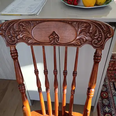 4 chaises Pressback en érable  repro antiquités, View more
