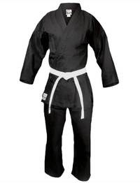 Fuji uniform Karate Gi black size 5 adult - NEW