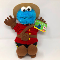 Gund Cookie Monster Sesame Street Mountie Plush with Tags