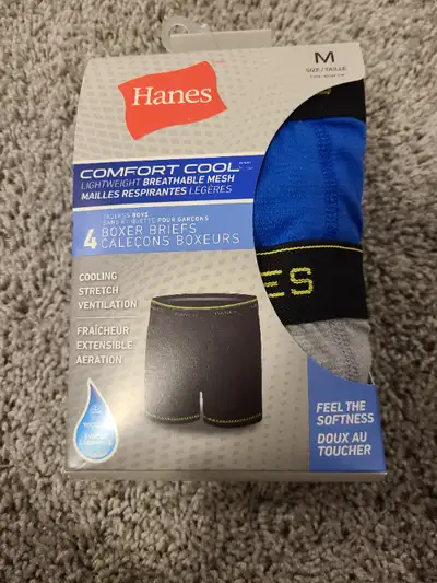 New Hanes Comfort Cool Lightweight Breathable Mesh Boxer Briefs, View more