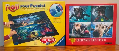 Under Water Dogs Puzzle + Roll Your Puzzle Storage Mat, View more