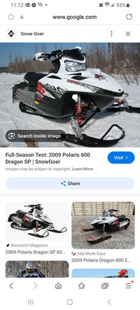 2009 polaris dragon 800