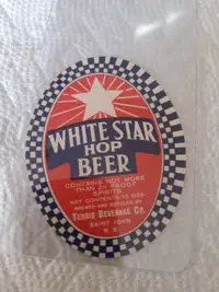 Old Terris Hop Beer label