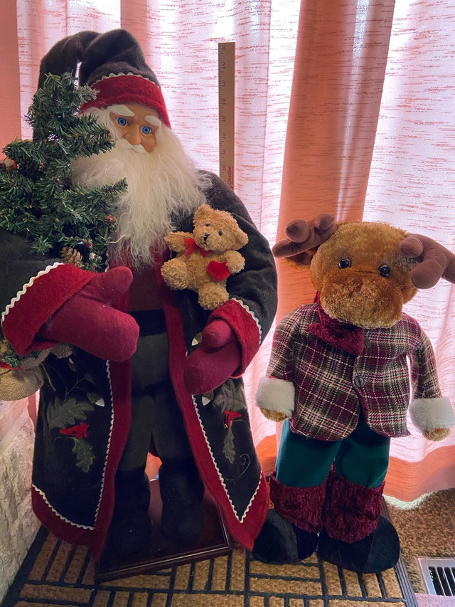 36” Tall Santa & 26” Tall Reindeer  in Holiday, Event & Seasonal in Winnipeg